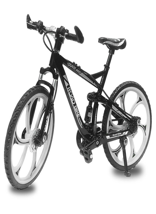 في جراسب دراجة VGRASSP لعبة مصبوبة من المعدن بمقياس 1:8 للأطفال - دراجة عرض معدنية للطرق الوعرة بتصميم واقعي، تتميز بمقبض متحرك ودوار، ونظام تعليق، وعجلات، ودواسات (أسود) - Image 1